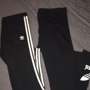 2 pair of adidas leggings